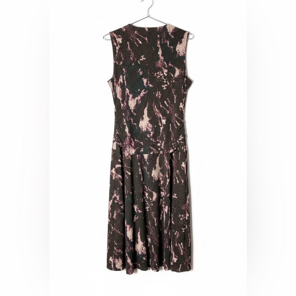Anne Klein Abstract Print Sleeveless Midi Dress - Size M - Picture 2 of 7